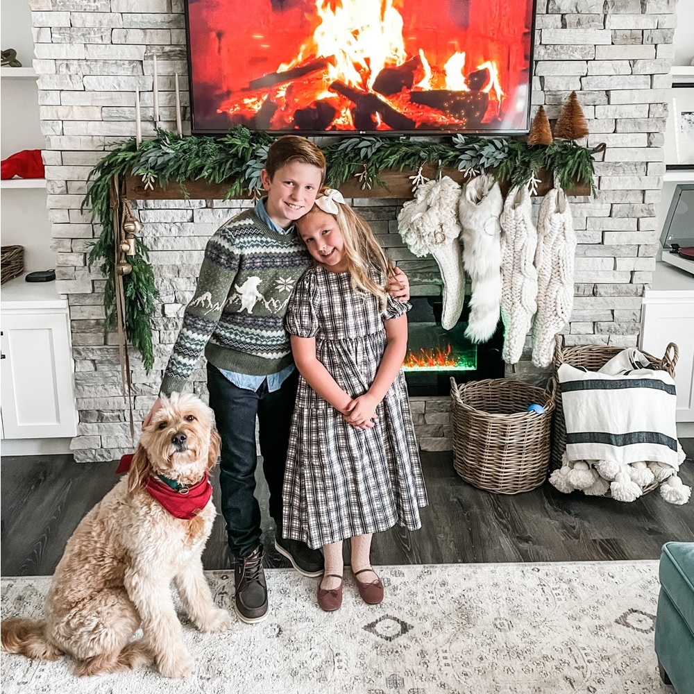 Rylee + Cru Chloe dress | tartan plaid